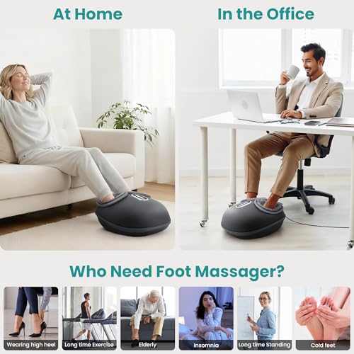 Shiatsu Foot Massager with Heat & Air Compression Deep Kneading