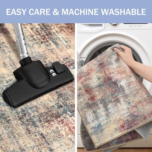 Small Abstract Area Rug 2x3 Ft Entryway Rugs Washable Door Mat Indoor Entrance (6 Sq Ft)