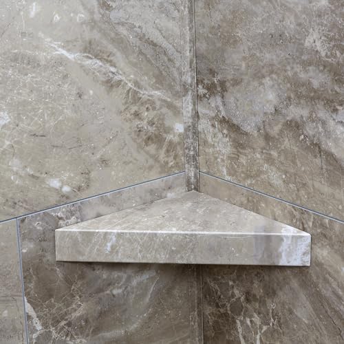 Vinyl Shower Shelf in Venetian Marble