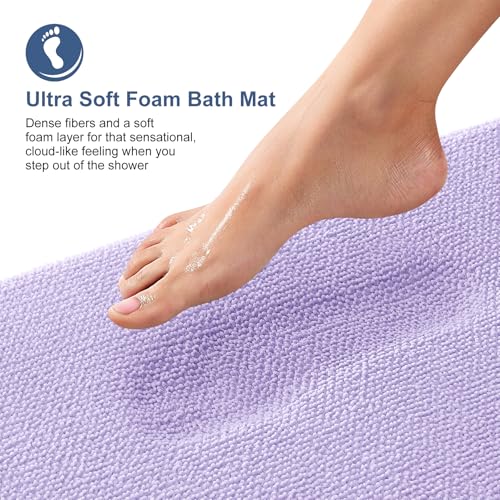 Memory Foam Bathroom Runner Rugs 47x20