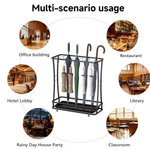 Large Capacity Commercial Umbrella Stand with 21