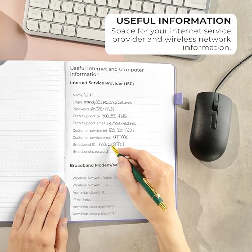 Password Book with Alphabetical Tabs