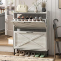 Shoe Storage Cabinet with 2 Flip Drawers