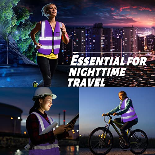 10 Pack Reflective Safety Vests (10 Count)