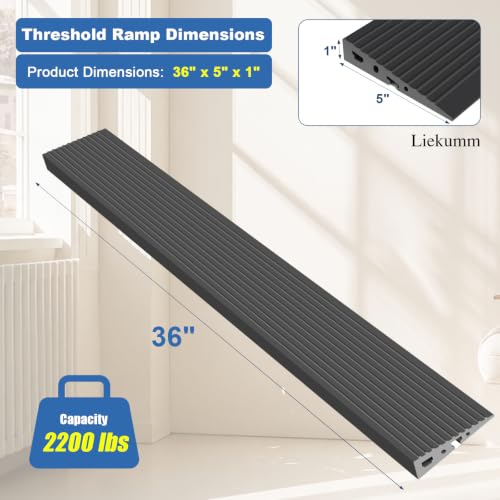 1" Odorless Threshold Ramp for Doorways
