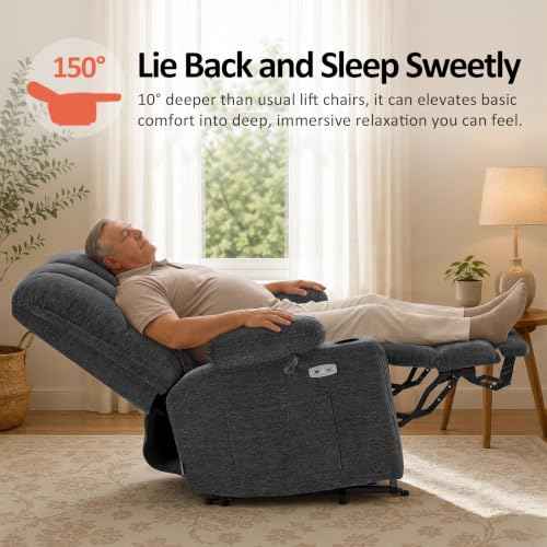 Oversized Power Lift Recliner Chair for Big and Tall Elderly
