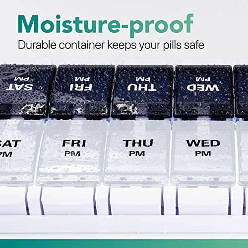 AM PM Weekly 7 Day Pill Organizer