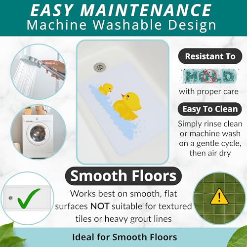 Non Slip Bath Mat for Tub and Shower Floors