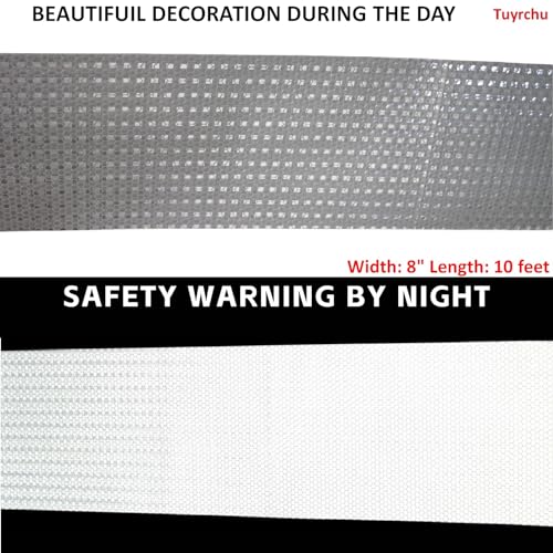White Reflective Tape 8 inch Wide