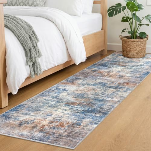 Abstract Runner Rug 2x7 Ft Washable Runners for Hallways (14.8333 Sq Ft)