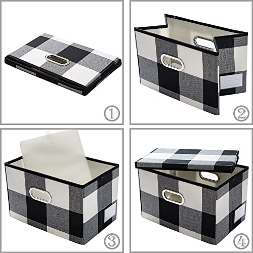 Collapsible Storage Bin with Lid [3 (3 Count)