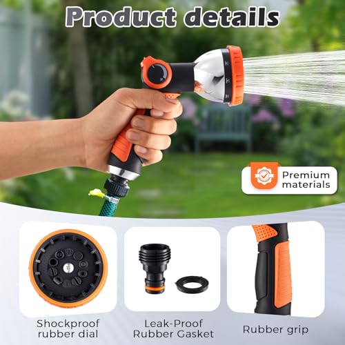 Garden Hose Nozzle High Pressure Leak Proof Spray Water Hose Nozzle Sprayer