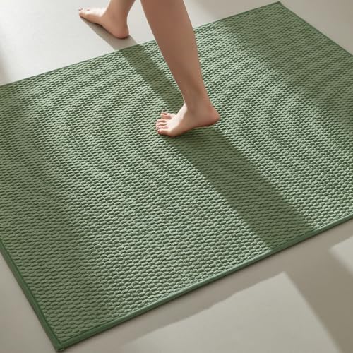 Large Bathroom Rugs Non Slip Washable Bath Rugs Super Absorbent Bathroom Rug Thin Quick Dry Low Pile Bath Mats (4.2917 Sq Ft)
