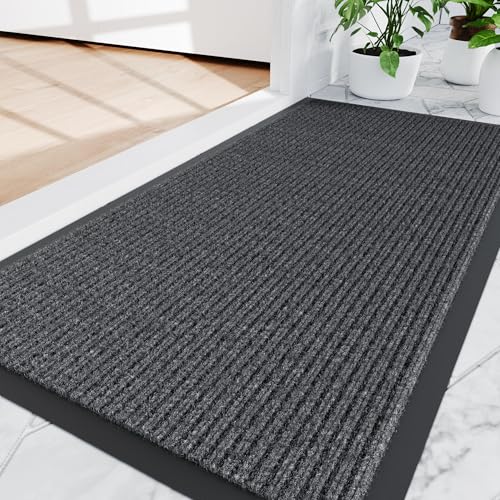 3'x5' Front Door Mat Indoor Outdoor Entrance Heavy Duty Waterproof