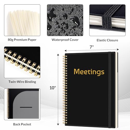Half Meeting Half Note 7"x10" Notebook for Work