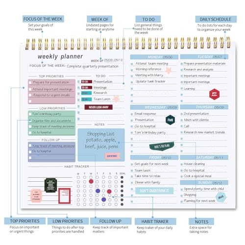 Weekly Desk Planner