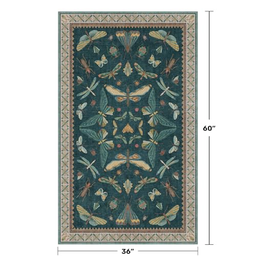 Teal 3x5 Entryway Rug (15 Sq Ft)