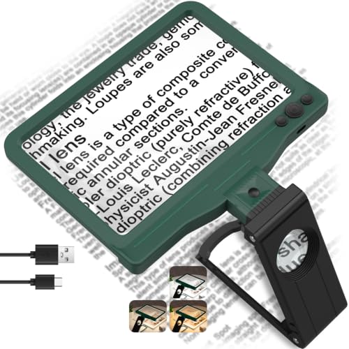 30X 6X Rechargeable Magnifying Glass for Reading