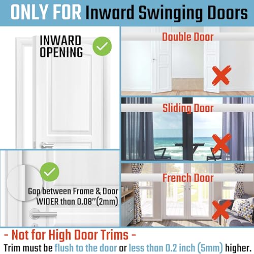 Home Security Door Reinforcement Lock (4 Count)