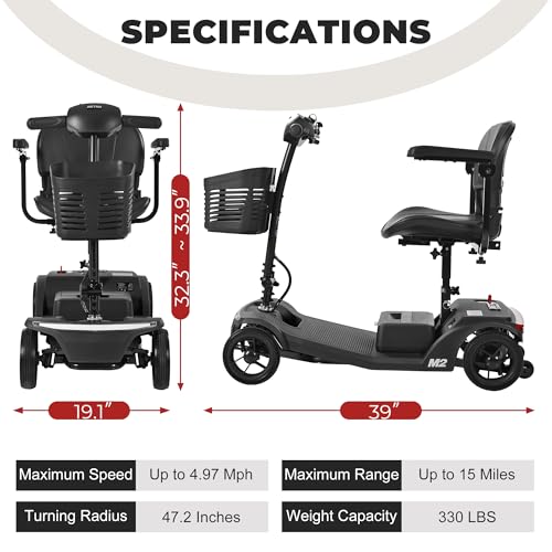 4 Wheel Powered Mobility Scooters