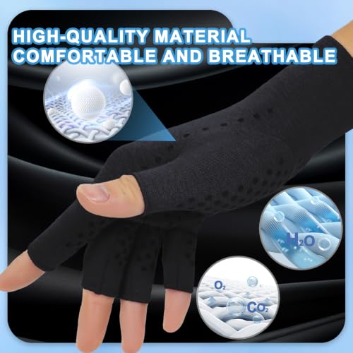 2 Pair Arthritis Compression Gloves for Hand Arthritis (2 Count)