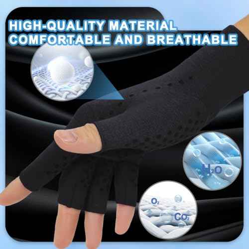 2 Pair Arthritis Compression Gloves for Hand Arthritis (2 Count)