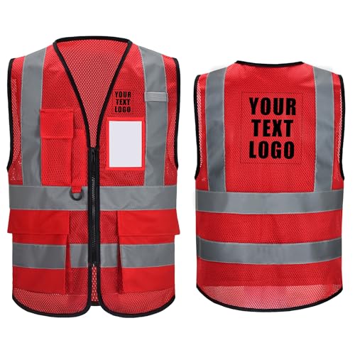 High Visibility Safety Vest with Reflective Strips