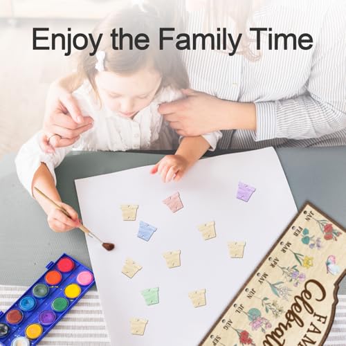 Wooden 3D Family Celebrations Birthday Calendar Wall Hanging