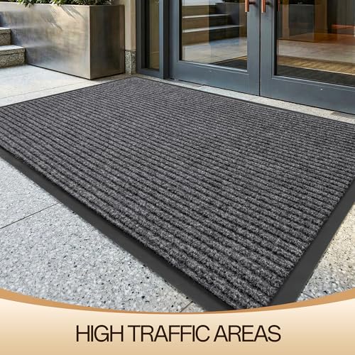 3'x5' Front Door Mat Indoor Outdoor Entrance Heavy Duty Waterproof