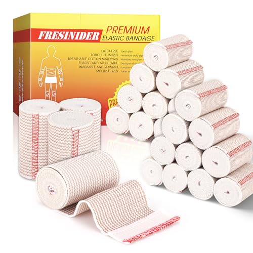 Premium Elastic Bandage Wrap 3 Inch (24 Count)