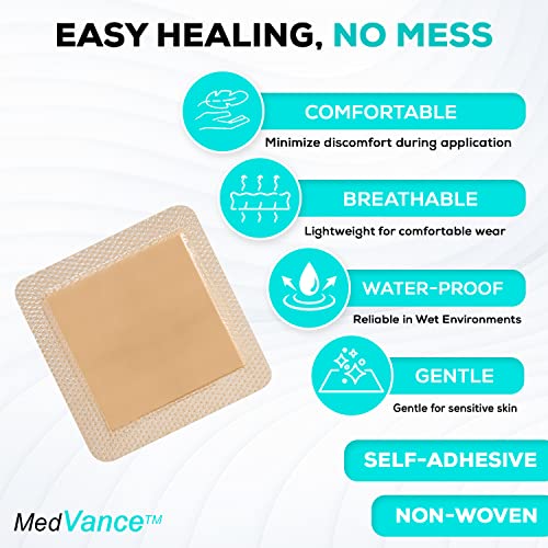 Silicone Foam Adhesive Dressing with Border (5 Count)