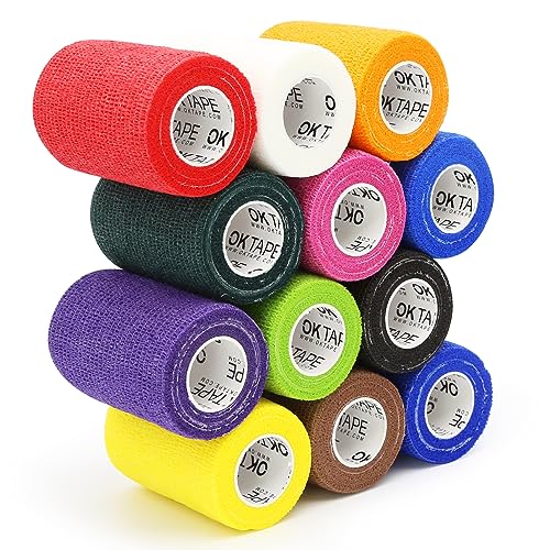 Self Adherent Cohesive Bandages Wrap 12Packs 3" x 5 Yards (12 Count)