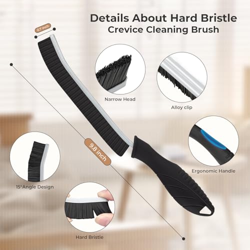 6Pcs Hard Bristle Crevice Cleaning Brushes