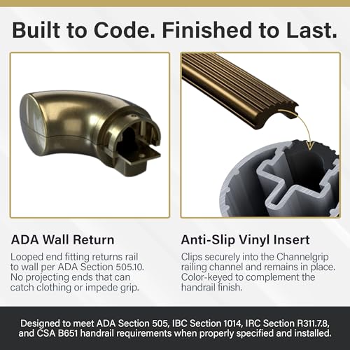 Architectural Bronze 13ft ADA Handrail Kit