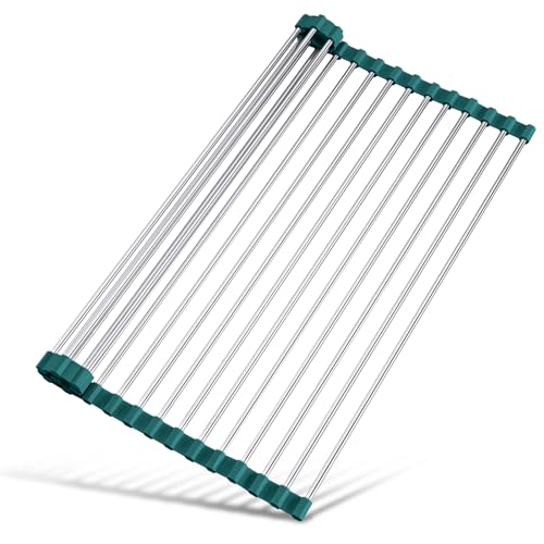 Roll Up Dish Drying Rack Over Sink