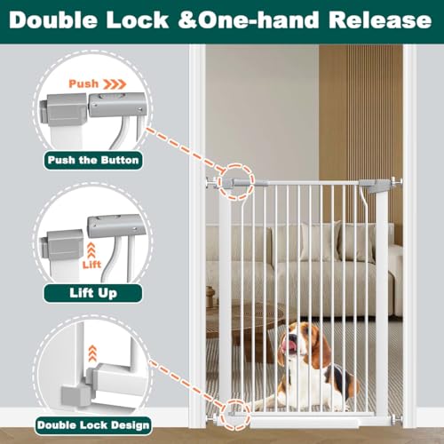 40.5" Tall Baby Gate for Stairs 29.5"