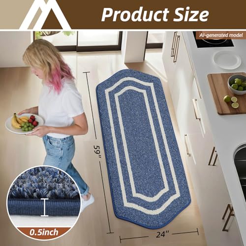 Long Kitchen Floor Mats and Rugs Non Slip Washable