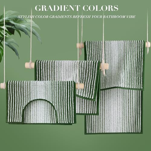 Bathroom Rugs Sets 3 Piece (10.25 Sq Ft)