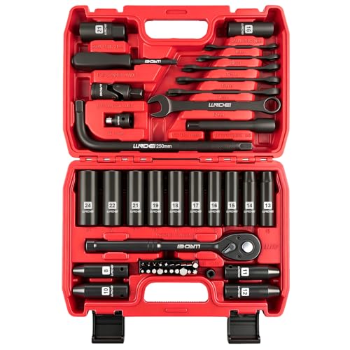 1 2" Impact Socket Wrench Set (49 Count)