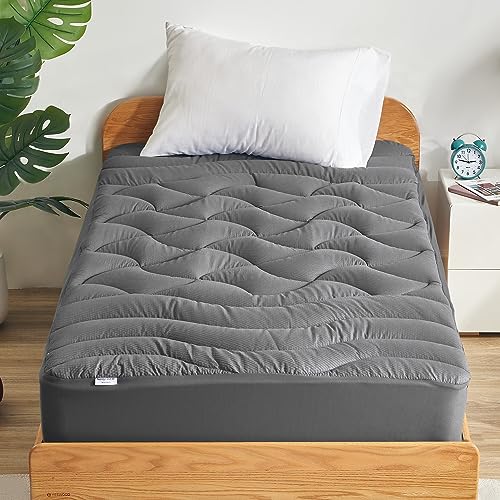 Twin XL Cooling Mattress Topper for College Dorm