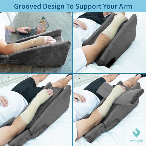 3pc Arm Elevation Pillow with Gel Pack for Wrist & Elbow Recovery