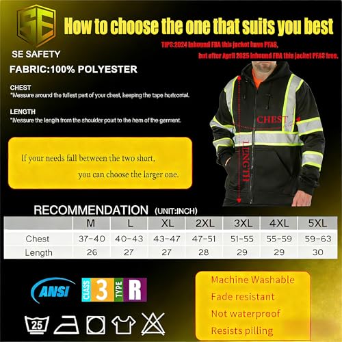 High Visibility Safety Sweatshirt for Men