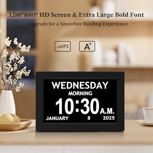 10.1'' Dementia Clock with Date and Time for Elderly
