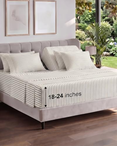 Extra Deep Flex Top Split Head King Sheet Set