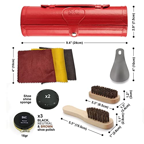 Stone & Clark 12PC Shoe Polish & Care Kit