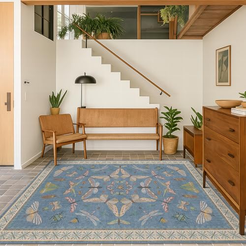 Washable 4x6 Small Rug for Living Room (24 Sq Ft)