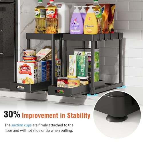 2 Pack Pull Out Storage Organizers (2 Count)