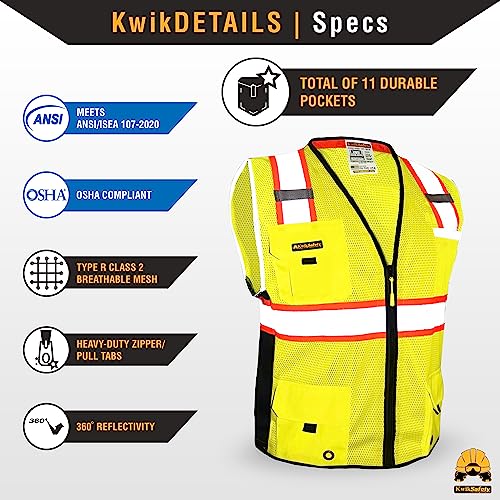 BIG KAHUNA Hi Vis Safety Vest [2PK] Class 2 (2 Count)