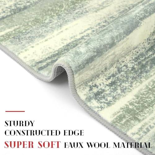 Modern Abstract Washable 2x5 Runner Rug Non Slip Kitchen Rugs