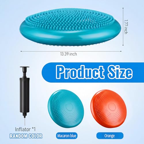 2 Pcs Balance Disc Kids Inflated Wobble Cushion (2 Count)